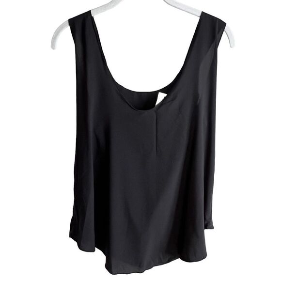 Chandelier Rhinestone Crystal Alien Face Tank Top Womens Medium Blouse Black NWT - Picture 2 of 6